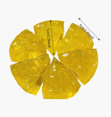 Stuff Certified® Balle anti-stress en forme de fromage - Malaxer - Balle sensorielle anti-stress moelleuse - Jaune