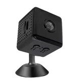 BMAD Mini-Überwachungskamera – WLAN-Camcorder mit Bewegungserkennung und Nachtsichtfunktion für Babys und Haustiere – Schwarz