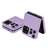 SERVO A50 Pro Foldable Phone - 2.4 inch HD Screen - Dual SIM - 1350mAh Battery - Purple