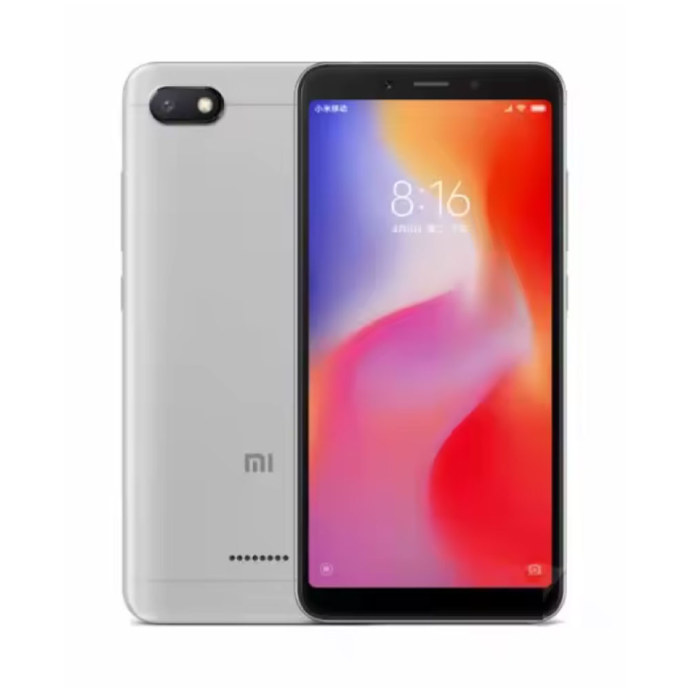 Redmi 6A Smartphone - 3 GB RAM - 32 GB Opslag - 13 MP Camera - 3000mAh Batterij - Grijs