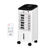Homcom Condizionatore d'aria portatile - Ventilatore con serbatoio dell'acqua - Bianco