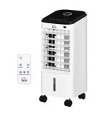 Homcom Draagbare Air Conditoner - Luchtkoeler Ventilator met Watertank - Wit