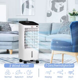 Homcom Condizionatore d'aria portatile - Ventilatore con serbatoio dell'acqua - Bianco