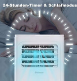 Shinco Condizionatore d'aria portatile da 7000 BTU con tubo di scarico - Ventilatore raffreddatore d'aria - Bianco