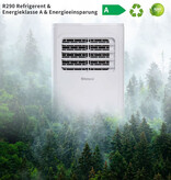 Shinco Condizionatore d'aria portatile da 7000 BTU con tubo di scarico - Ventilatore raffreddatore d'aria - Bianco