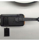 Sayin Radio portátil de emergencia DAB376BT con batería externa y linterna - Receptor de radio FM Bluetooth - Naranja