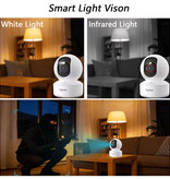 BoyKeep 2K Security Camera - WiFi Camcorder - Two-Way Audio - Night Vision - Black