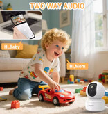 BoyKeep 2K Security Camera - WiFi Camcorder - Two-Way Audio - Night Vision - Black
