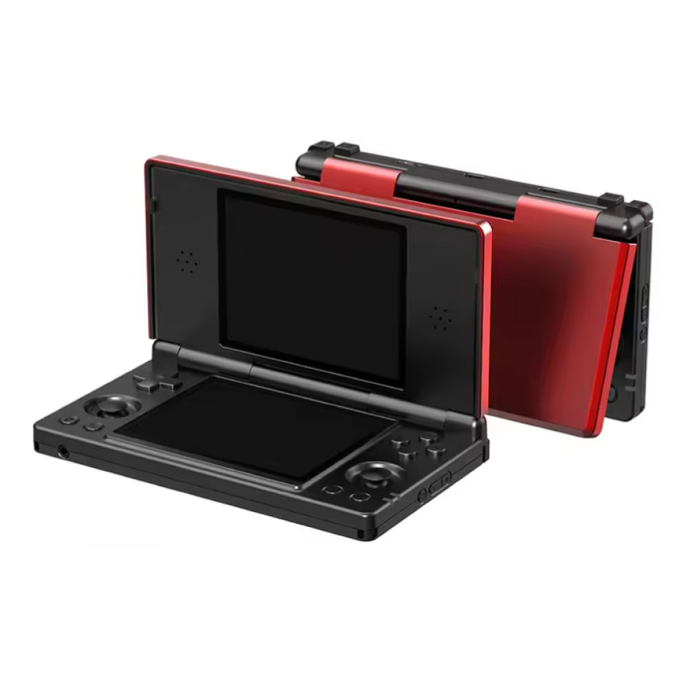 RG DS Videospielkonsole – 4-Zoll-IPS-Display – Tragbarer Gamepad – Android-Betriebssystem – Schwarz/Rot