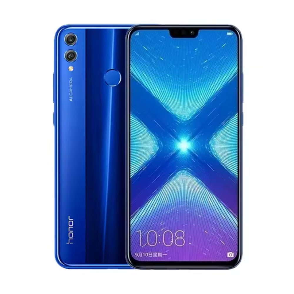 Honor 8X Smartphone – 6 GB RAM – 128 GB Speicher – 20 + 16 MP Kamera – 3750 mAh Akku – Blau