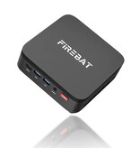 Firebat Mini PC de bureau R3 - 8 Go de RAM / 256 Go de ROM - AMD Ryzen 3 - SSD M.2 / Wi-Fi 6 / Bluetooth 5.2 - Windows 11 Pro - Noir