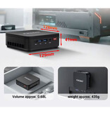 Firebat R3 Mini-Desktop-PC – 16 GB RAM / 512 GB ROM – AMD Ryzen 3 – M.2 SSD / WiFi 6 / BT 5.2 – Windows 11 Pro – Schwarz