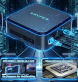Ervpes E1 Mini-Desktop-PC – 8 GB RAM / 256 GB ROM – AMD Ryzen 3 – M.2 SSD / WiFi 5 / BT 5.2 – Windows 11 Pro – Schwarz