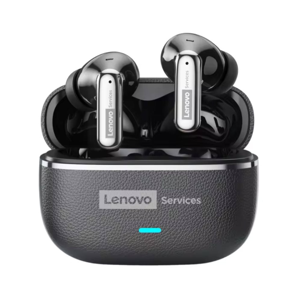 Lenovo Auricolari wireless LE208 - Auricolari TWS Bluetooth 6.0 da 250 mAh - Neri