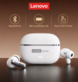 Lenovo Auricolari wireless LE208 - Auricolari TWS Bluetooth 6.0 da 250 mAh - Neri