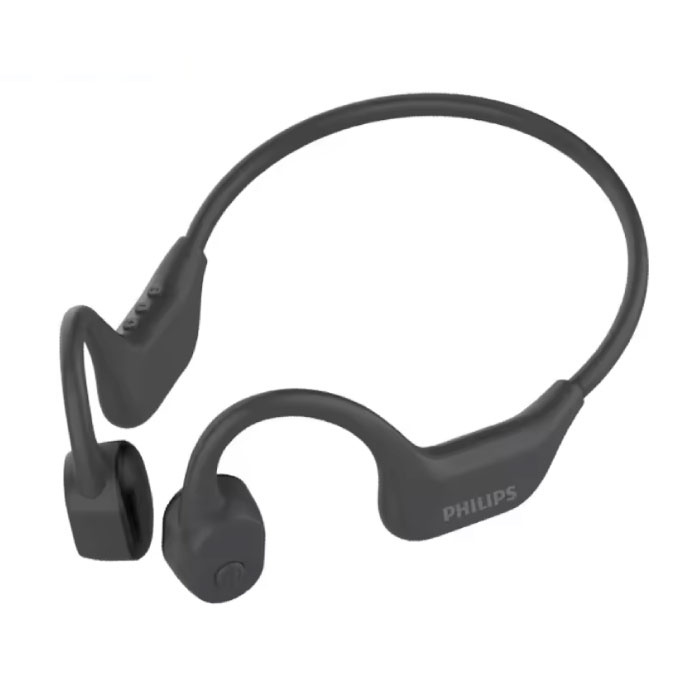 Philips Auriculares de conducción ósea TAA6609C - Resistentes al sudor, Bluetooth 5.4 TWS - Negro