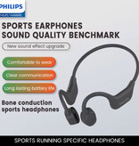 Philips TAA6609C Bone Conduction Earbuds - Sweatproof Bluetooth 5.4 Earbuds TWS - White