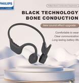 Philips Écouteurs intra-auriculaires à conduction osseuse TAA6609C - Résistants à la transpiration - Bluetooth 5.4 TWS - Blanc