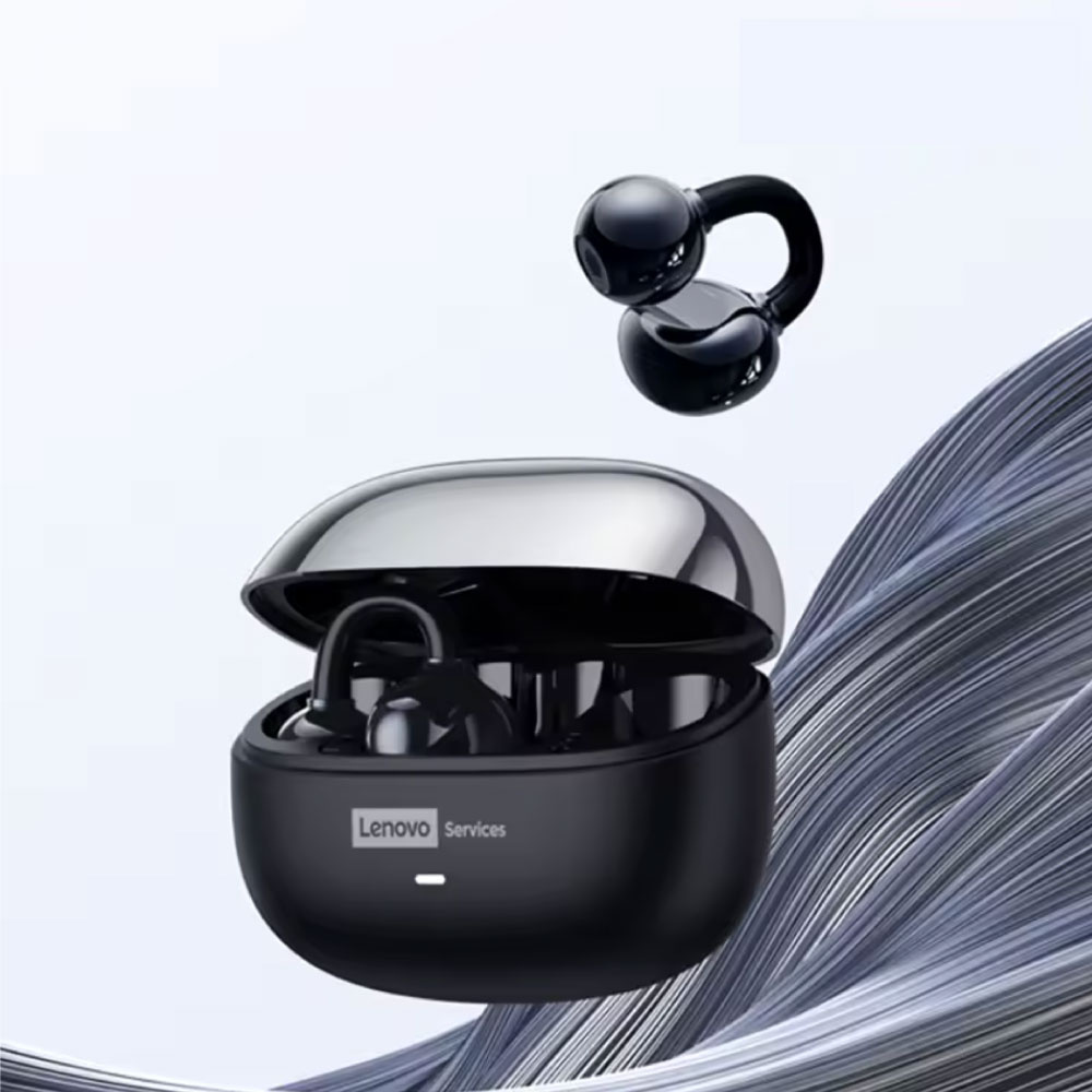 Lenovo Słuchawki bezprzewodowe LE208 – 250 mAh Bluetooth 6.0 TWS – czarne - Copy