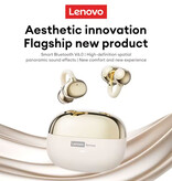 Lenovo Écouteurs sans fil LE302 - Écouteurs Bluetooth 6.0 TWS 180 mAh - Beige