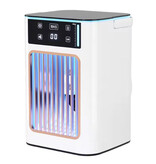 LISM Climatiseur portable - Ventilateur rafraîchisseur d'air USB avec réservoir d'eau de 900 ml - Blanc