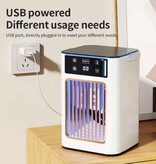 LISM Tragbare Klimaanlage – USB-Luftkühler mit 900-ml-Wassertank – Weiß