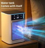 LISM Climatiseur portable - Ventilateur rafraîchisseur d'air USB avec réservoir d'eau de 900 ml - Blanc