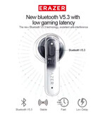 ERAZER XT98 Wireless Earbuds - 300mAh Bluetooth 5.3 Earbuds TWS - Black
