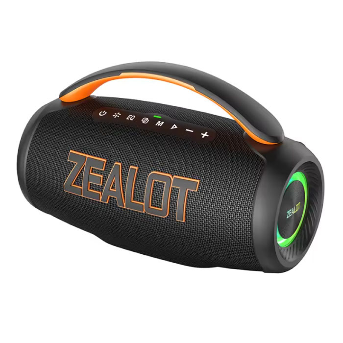 P12 Wireless Speaker - 60W Bluetooth 5.3 TWS Boom Box Portable - Black