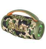 Zealot P12 Wireless Speaker - 60W Bluetooth 5.3 TWS Boom Box Portable - Camo