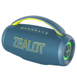 Zealot Altavoz inalámbrico P12 - 60W Bluetooth 5.3 TWS Boom Box portátil - Azul