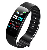 Lenovo Bracelet de montre connectée - Suivi de santé, d'activité sportive et de fitness - Bracelet en silicone - Noir