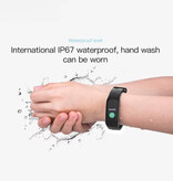 Lenovo Bracelet de montre connectée - Suivi de santé, d'activité sportive et de fitness - Bracelet en silicone - Noir