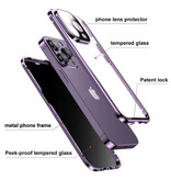 Stuff Certified® Funda magnética de privacidad para iPhone 13 Pro - Doble cristal anti-mirada directa, cobertura total de 360° - Dorado