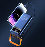 Stuff Certified® Powerbank 45W PD Snelladen - 50.000mAh - 7 Oplaadpoorten & 2 Kabels - Externe Accu Batterij Oplader - Zwart