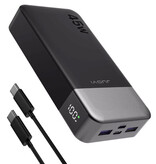 Stuff Certified® Power Bank 45W - 20.000mAh - 4 porte di ricarica - Caricabatterie esterno - Nero
