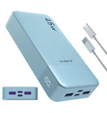 Stuff Certified® Power Bank 45W - 20,000mAh - 4 Charging Ports - External Battery Charger - Blue