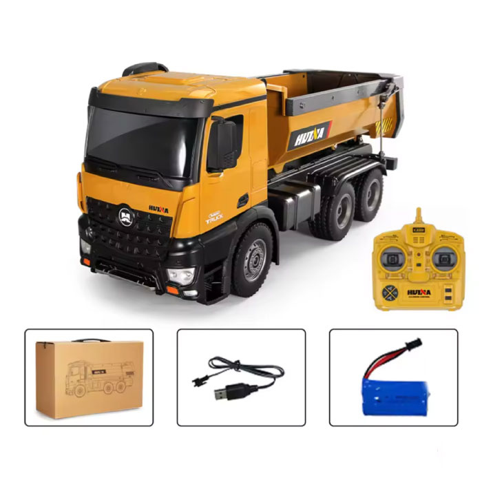 Huina Remote-Controlled RC Dumper Truck - Remote-Controlled Toy in 1:14 Scale