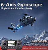 Stuff Certified® 4D-L2 Helicopter - 6-axis 8K RC Drone Camera - Remote Control with Screen - Gray