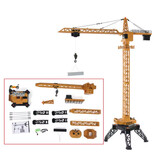 Huina Camion-grue radiocommandé avec télécommande - Jouet télécommandé à l'échelle 1:14