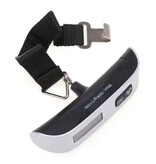 ZUIDID Digitale Hängewaage mit Haken – 50 kg / 10 g – Kofferwaage – Silber