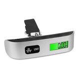 ZUIDID Digital Hanging Scale with Hook - 50kg / 10g - Luggage Suitcase Scale - Silver