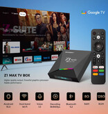 Stuff Certified® Reproductor multimedia Z1 Max TV Box Android 15 - 8K / WiFi / BT5.0 - 4 GB de RAM - 64 GB de almacenamiento