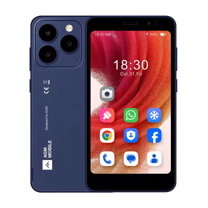 N2 Mini Smartphone - 3 GB RAM / 32 GB Opslag - 3000mAh Batterij - Blauw