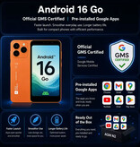 AGM Smartphone N2 Mini - 3 GB de RAM / 32 GB de almacenamiento - Batería de 3000 mAh - Naranja