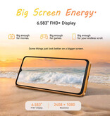 Cubot Smartphone A50 - 6 GB de RAM / 128 GB de almacenamiento - Batería de 5000 mAh / Cámara de 48+16 MP - Negro
