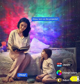 ZCMLED Proyector de cielo estrellado con control remoto - Lámpara de proyección de ambiente estelar - Blanco