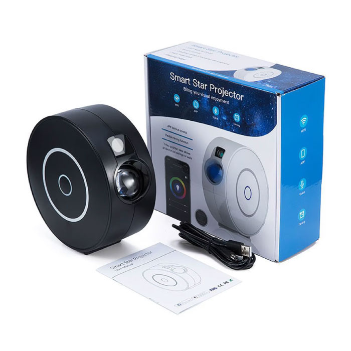 ZCMLED Sterrenhemel Projector met Afstandsbediening - Sterren Sfeerlamp Projectielamp - Zwart