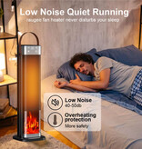 Raugee Chauffage électrique 2000W - Radiateur portable