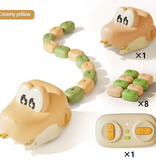 Stuff Certified® Serpente radiocomandato - Giocattolo robot animale telecomandato - Giallo